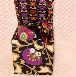 Vera Bradley Purple and Yellow Floral Ornament  2011